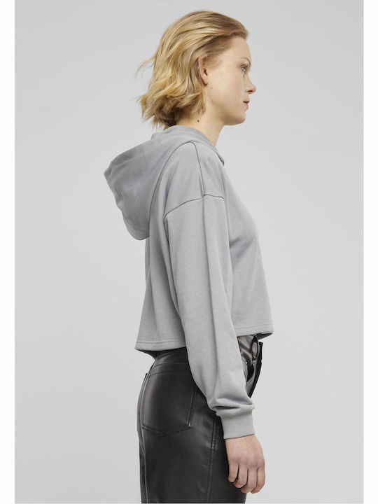 Lang Damen Sweatshirt Kapuzen Light Asphalt