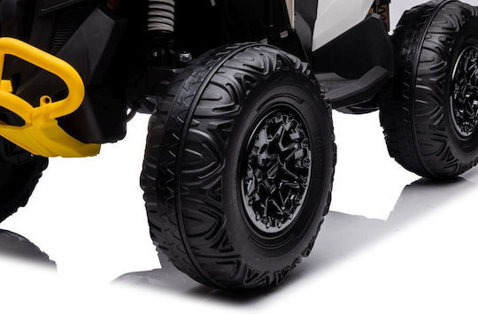 Tricicletă pentru copii Quad CAN-AM Electrică 12 volți Alb