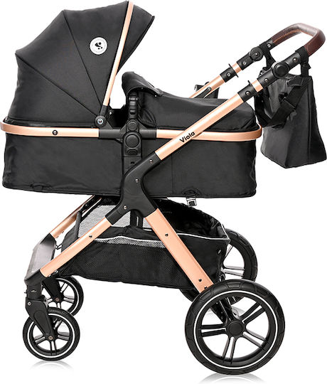 Lorelli Viola 3 in 1 Бебешка количка 3 в 1 Черни диаманти 11.6кг