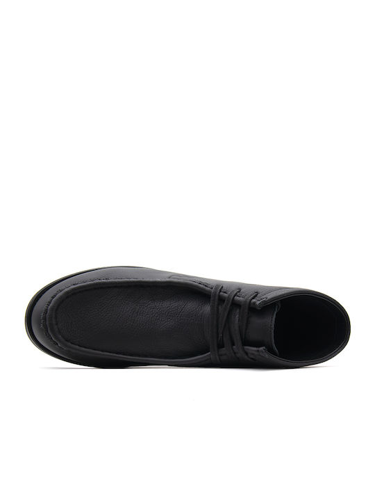 Leather Black Men's Boots