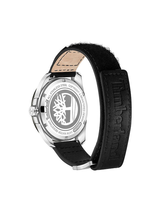 Timberland Watch Battery with Black Leather Strap