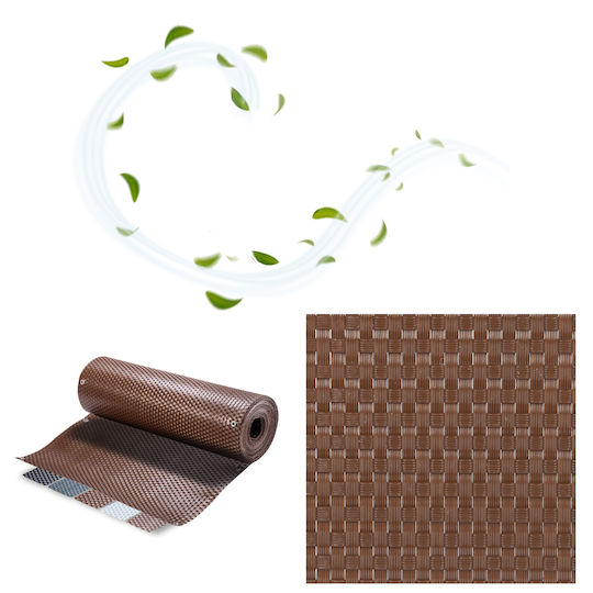 Kadax Material pentru Împrejmuire Grădină 100x100buc 1buc Brown