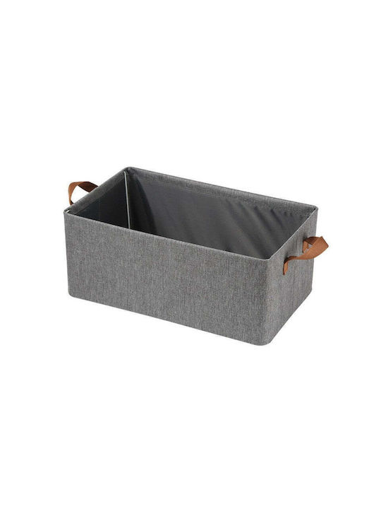 Καλάθι Αποθήκευσης Υφασμάτινο Γκρι 47x20x28cm