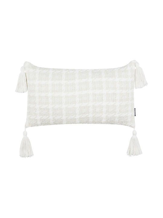 Set 2 Zierkissen Helle Beige Douris 30 x 60 cm