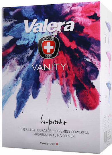 Valera Vanity Hi-Power Ionic Επαγγελματικό Πιστολάκι Μαλλιών Turbo 2400W Hot Pink