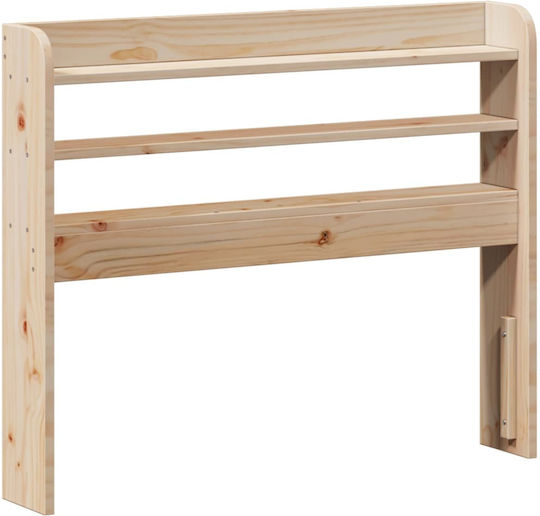 Holz-Einzelbett Braune mit Lattenrost für Matratze 82x200cm