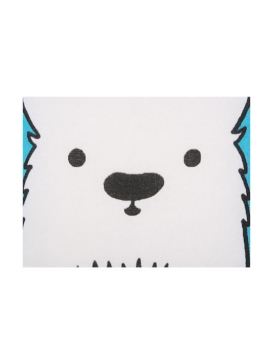Decorative Pillow Cotton Blue Waranasi 45 X 45 Cm
