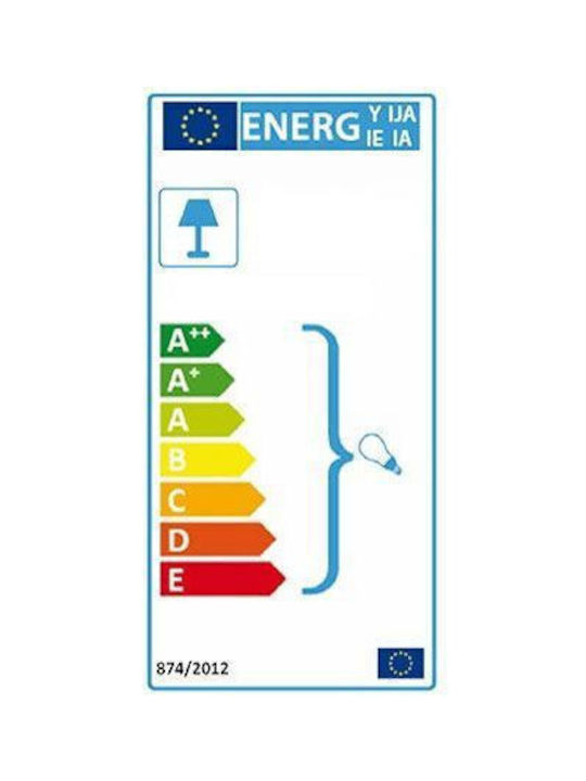 Beliani Lustră O singură lumină Verde