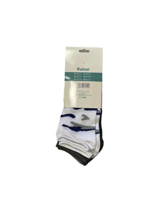 Intimonna Men's Socks Grey/Blue/White 12Pack