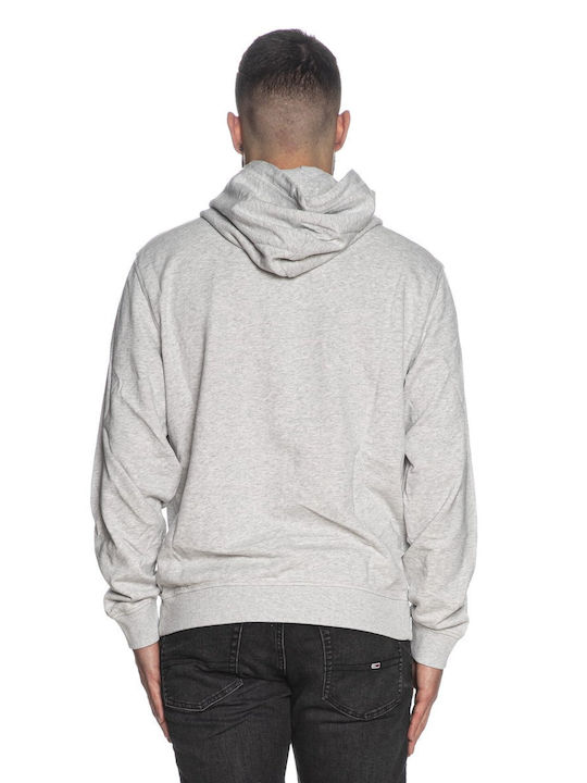 Tommy Hilfiger Men's Sweatshirt with Hood and Pockets Silver Grey