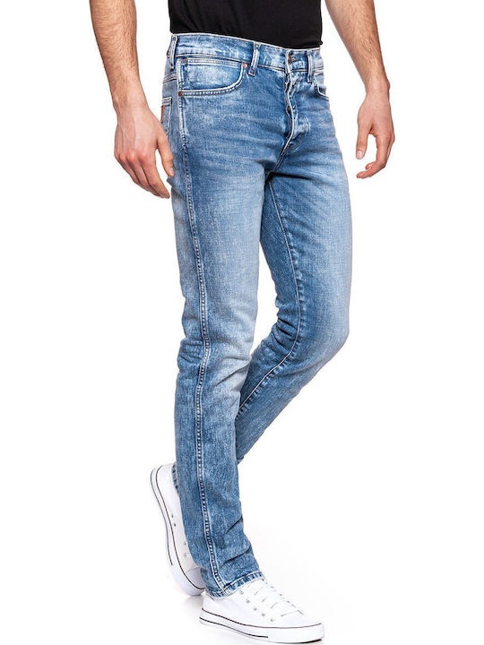 Spencer Ανδρικό Παντελόνι Τζιν με Slim Straight Εφαρμογή Spark Blue