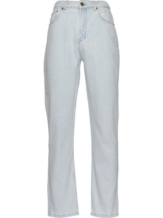 Trousers in Straight Line Ice Blue