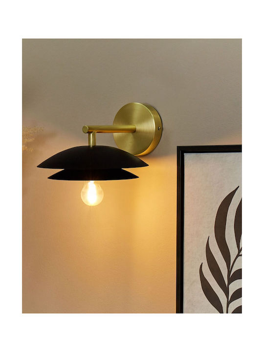 Beliani Modern Wandleuchte Schwarz