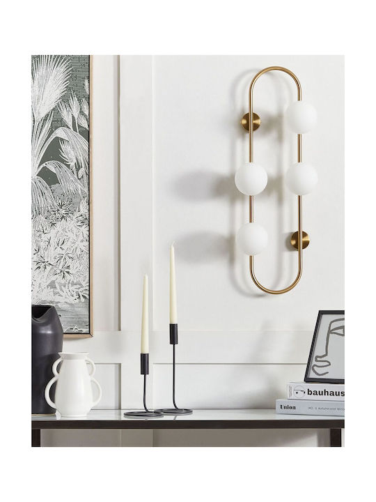 Beliani Modern Wall Lamp Gold