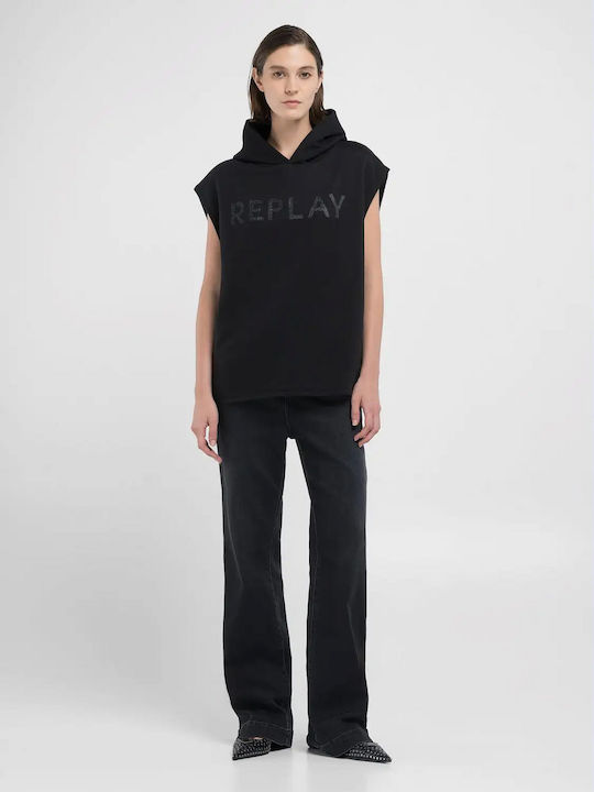 Replay Women's Sweatshirt BLACK