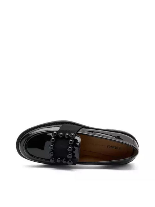 Frau Leather Women's Moccasins in Black Color