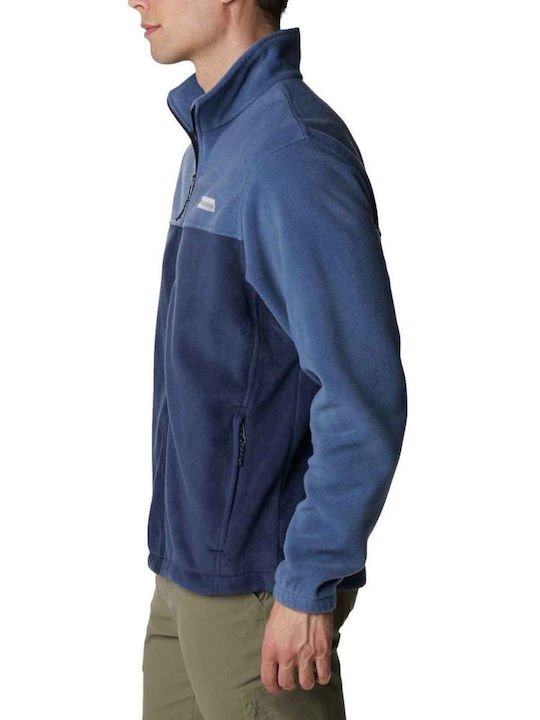 Steens Mountain Full Men's Fleece Cardigan Dark Mountain, Blue