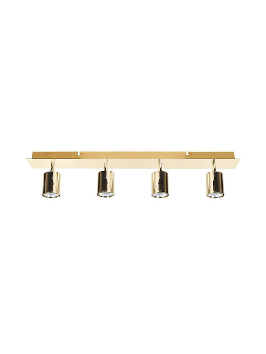 Beliani Spot with 4 Lights in Gold Color