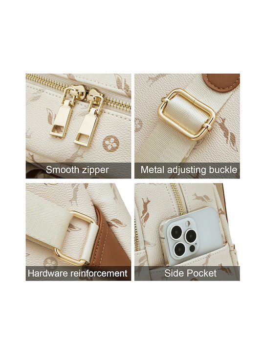 Women's Bag Backpack Beige