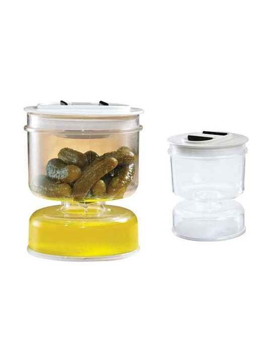 Vase General Use with Lid Plastic White 800ml