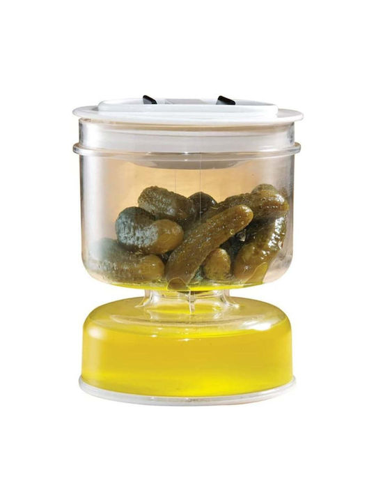 Vase General Use with Lid Plastic White 800ml