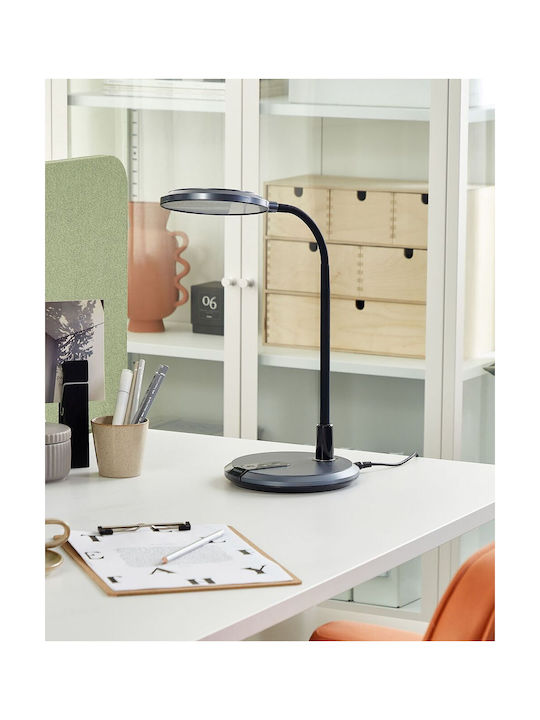 Beliani Beliani Office Lighting with Flexible Arm in Silver Color