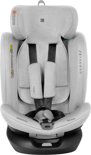 Kikka Boo I-Roll Καθισματάκι Αυτοκινήτου i-Size με Isofix Light Grey 0-36 kg
