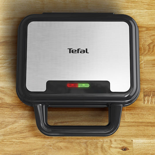 Tefal UltraCompact 3in1 Τοστιέρα με Αποσπώμενες Πλάκες για 2 Τοστ 700W Μαύρη