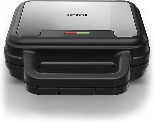 Tefal UltraCompact 3in1 Τοστιέρα με Αποσπώμενες Πλάκες για 2 Τοστ 700W Μαύρη