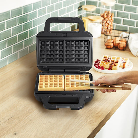 Tefal UltraCompact 3in1 Τοστιέρα με Αποσπώμενες Πλάκες για 2 Τοστ 700W Μαύρη