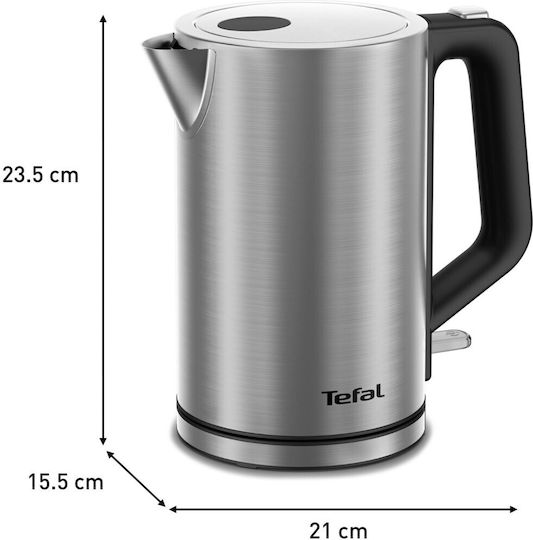 Tefal Bronx Βραστήρας 1.7lt 2200W Ασημί