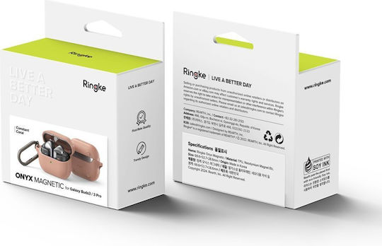 Ringke Onyx Калъф в Розов цвят за Samsung Galaxy Buds 3 / 3 FE / 3 Pro