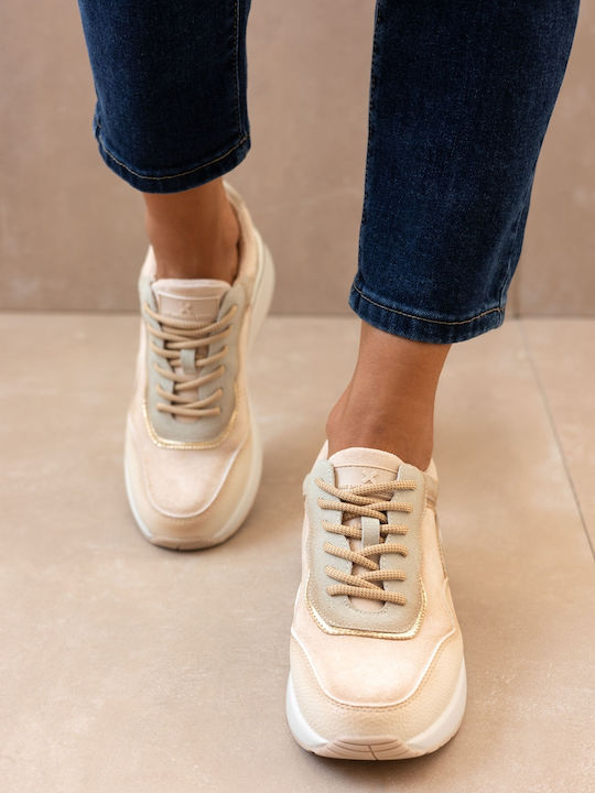 Xti Chunky Sneakers Beige