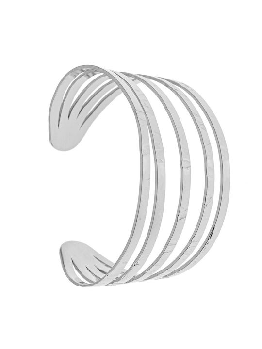 Steel Bracelet Cuff Design 4020010 Silver Silver