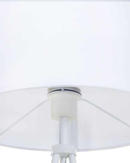 Beliani Lampa de podea Alb