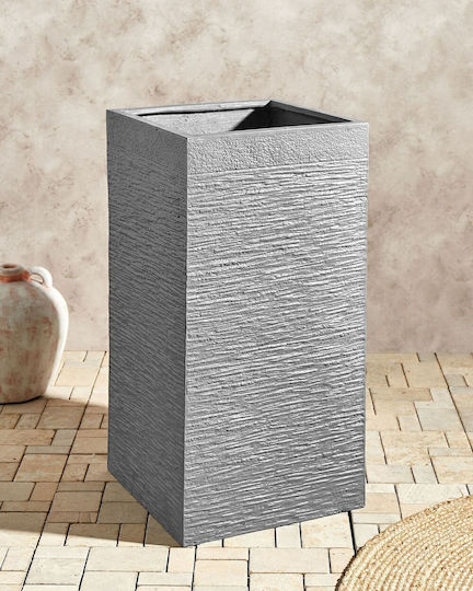 Сив сандък за растения Dion 40 x 40 x 77 см