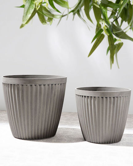 Planter Ø 36 Cm Beige-Gray Poka