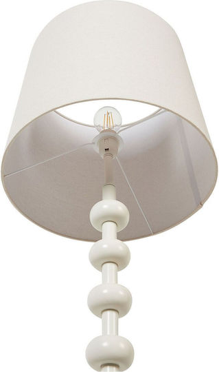 Beliani Lampadă De Podea Albă