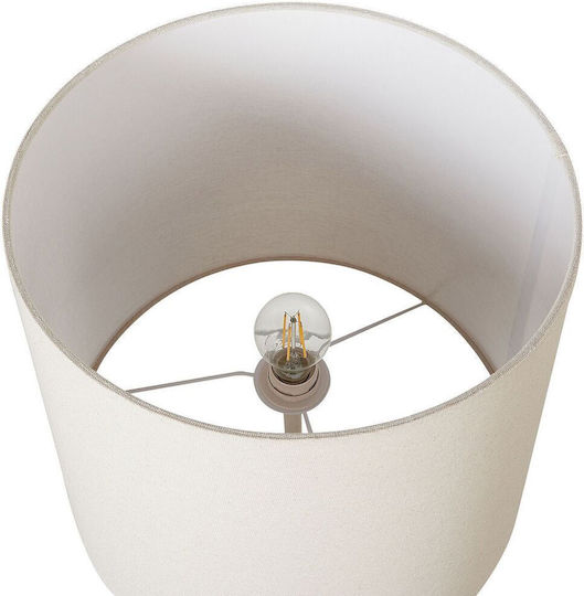 Beliani Lampadă De Podea Albă