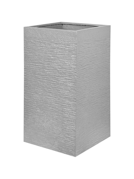 Gray Dion Planter 40 X 40 X 77 Cm