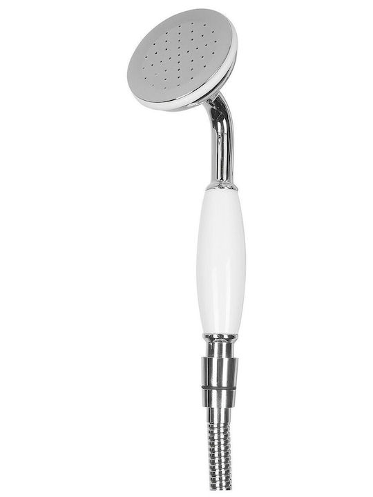 Beliani Retro Mixing Bathtub Faucet Complete Set Silver
