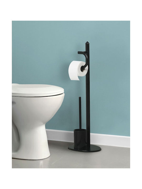 Beliani Badezimmer-Accessoire-Set Metall Schwarz
