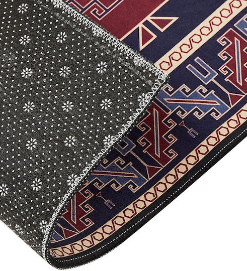 Beliani Kangal Non-slip Runner Blue 80x300cm