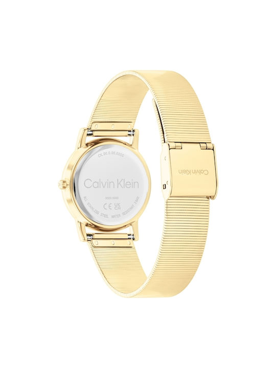 Calvin Klein Uhr mit Gold Metallarmband