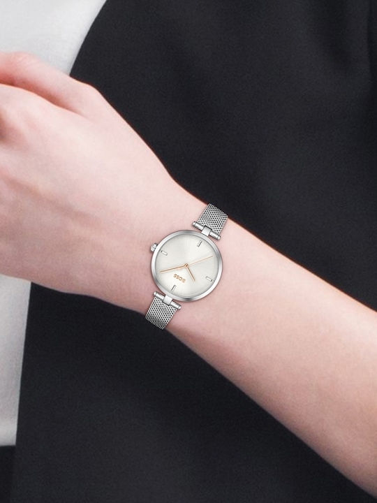 Boss Women's Watch with Silver Metal Bracelet