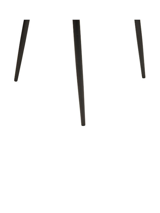 Dining Chair Set 2 Fabric Orange Elim