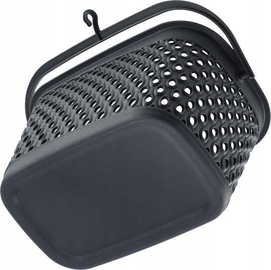Kadax Set Basket with Clothespins made of Plastic Gray