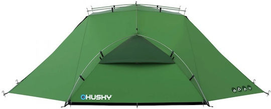 Husky Brofur 3 Σκηνή Camping Πράσινη για 3 Άτομα
