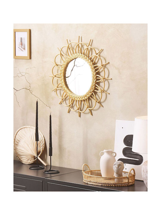 60 Cm Natural Wall Mirror Telakia