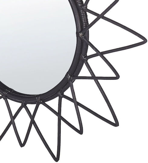 Wall Mirror 61 Cm Black Aroek